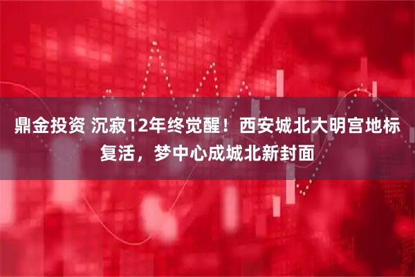 鼎金投资 沉寂12年终觉醒！西安城北大明宫地标复活，梦中心成城北新封面